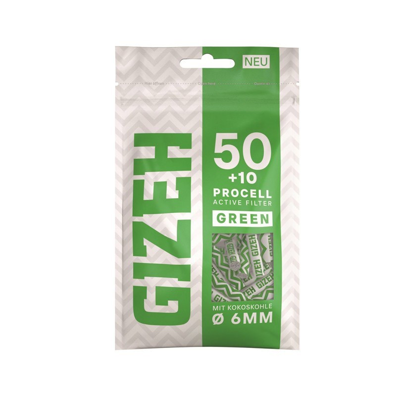 Gizeh Procell Active Filtro Green x50