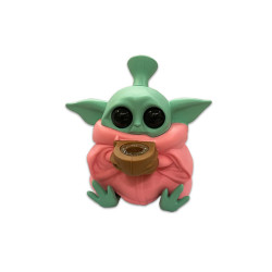 Pipa Agua Silicona Baby Yoda