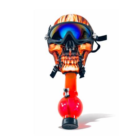 Mascara Bong Mask Fire Skull BM01