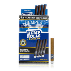 Hemper Roll + Glass Tips Mini Size x4