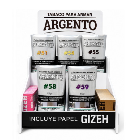 Exhibidor Argento 30gr + Papel