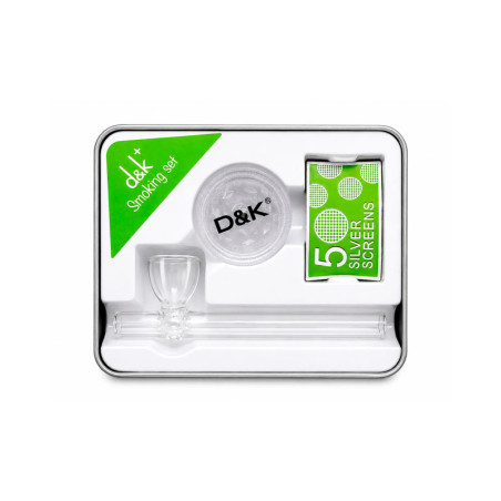 Set de Pipa de Vidrio Lata DK 7153