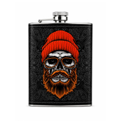 Petaca Calavera 8oz