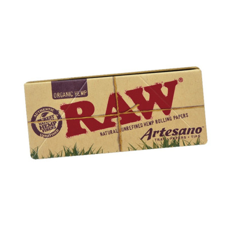Raw Artesano Organic King Size + Tips Papeles