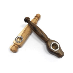 Pipa Madera Torneada Fina