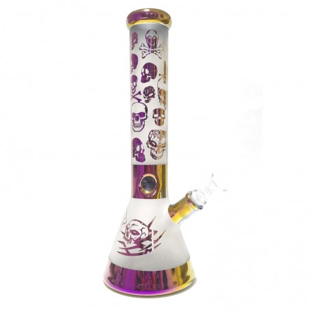 Bong de Vidrio Calavera Arcoiris GDE BNG 074