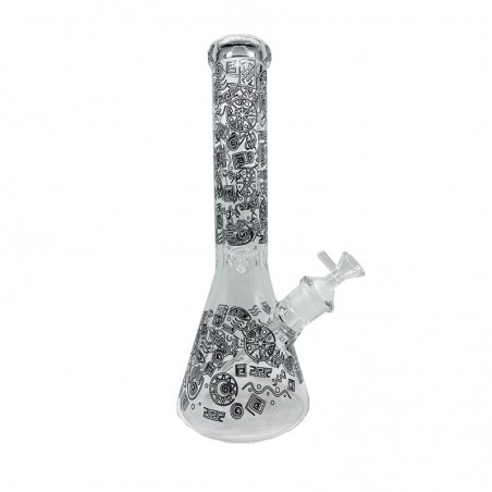 Bong Pirex Azteca Con Atrapa Hielo 294
