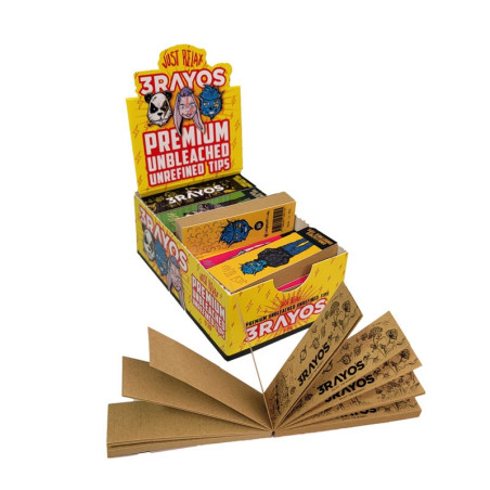 3Rayos Tips Unbleached Large
