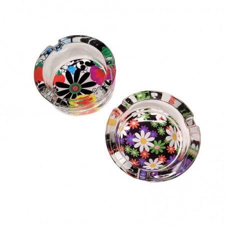 Cenicero De Vidrio Flower 080A