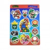 Plancha Stickers Vinilo Blanco Mario